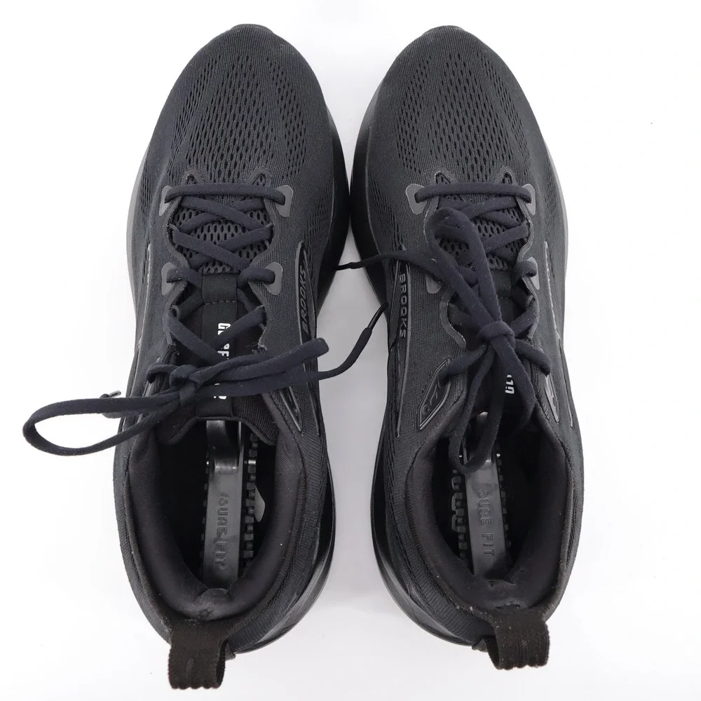 Brooks Glycerin GTS 22 Support Cushioned Athleisure Running Shoe Black Mens 13